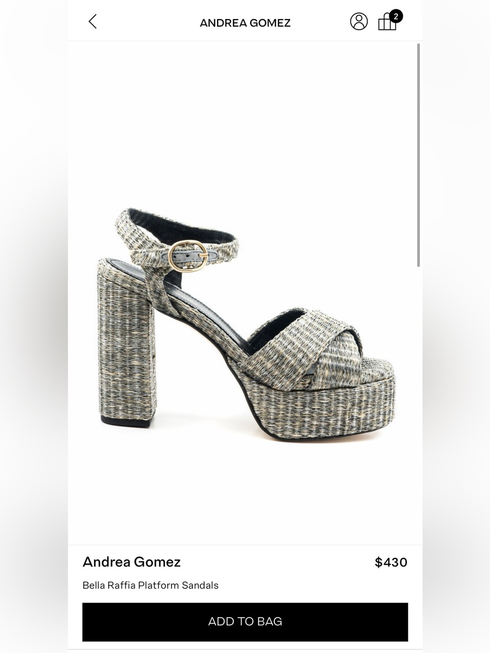 Andrea Gomez Platform Heel
